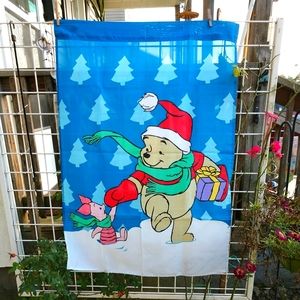 License Pooh and Piglet House Flag 28" x 40"Vintage  Fade Resistant